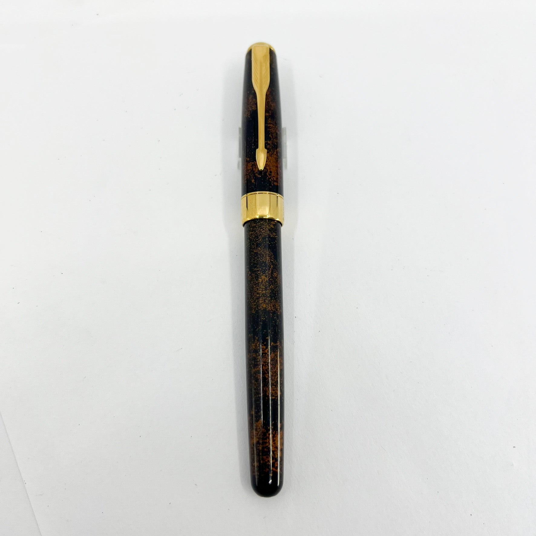 Parker Sonnet Chinese Laque Vision Fonce/Dark Brown & Gold Flecks