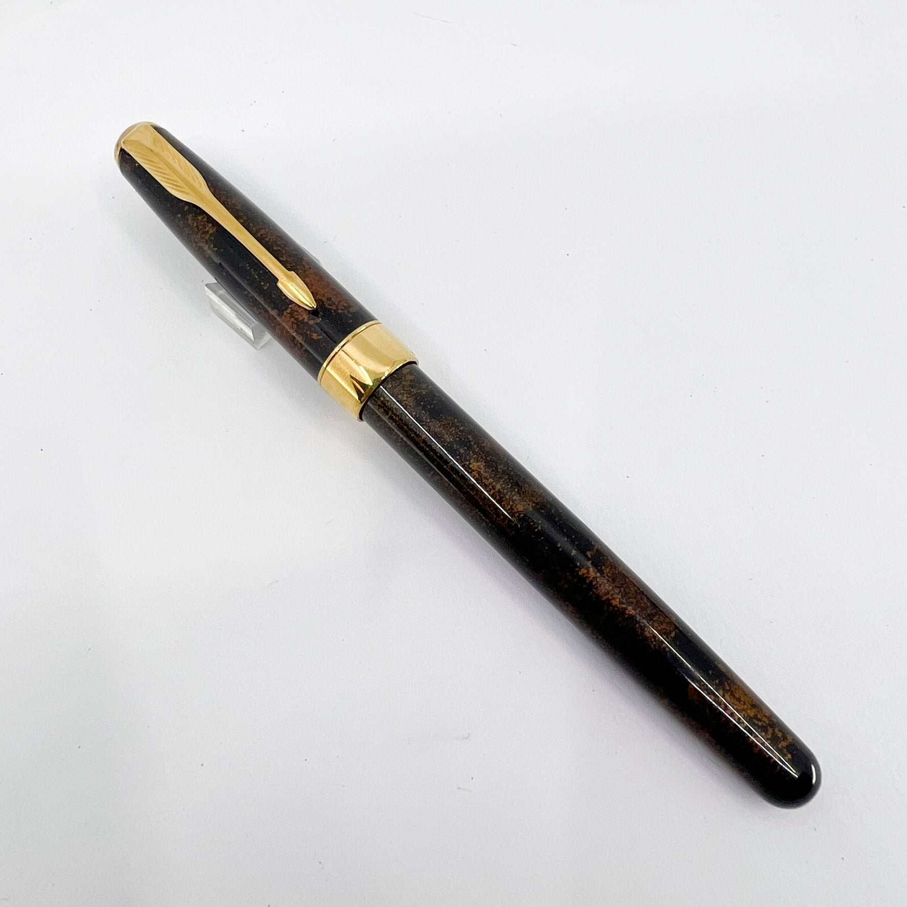 Parker Sonnet Chinese Laque Vision Fonce/Dark Brown & Gold Flecks