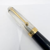 Aurora Large #88 Sterling Silver Cap Fountain Pen - Medium 14kt Gold Nib