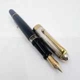 Aurora Large #88 Sterling Silver Cap Fountain Pen - Medium 14kt Gold Nib