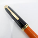 Pelikan M800 Souveran Burnt Orange  Fountain  Pen - Medium 18kt Gold Nib