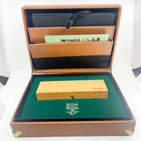 Parker Norman Rockwell Duofold Centennial Limited Edition Unique Swirly  Black & Pearl Fountain Pen - Medium 18kt Gold Nib -  Trim Rings and the Cap Top Medallion are Solid 18k Gold!