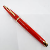 Waterman Carene  Orange Coral Lacquer Fountain Pen - Extra Fine 18kt Gold Nib