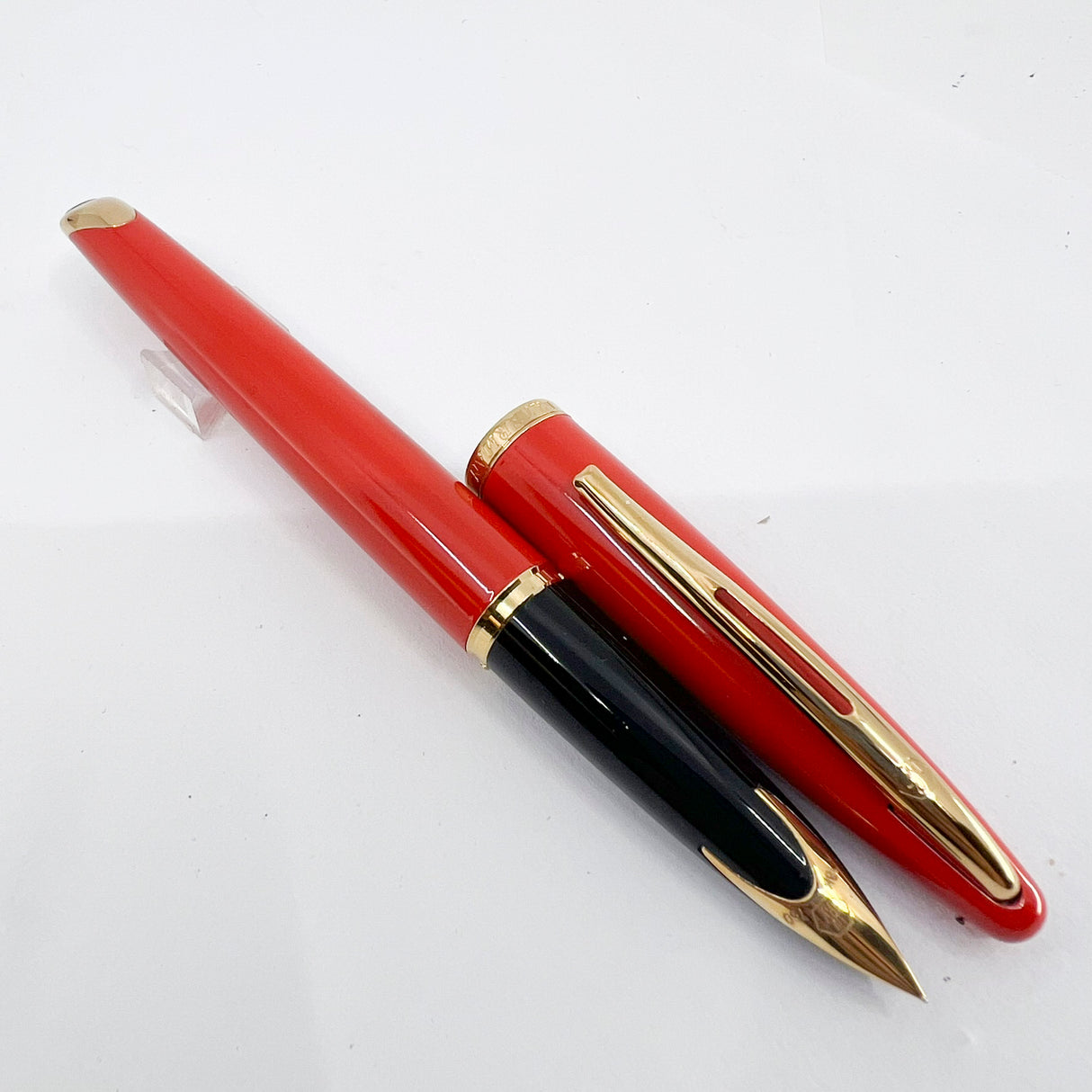 Waterman Carene  Orange Coral Lacquer Fountain Pen - Extra Fine 18kt Gold Nib