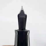 Delta  DolceVita Mid-size, Piston Fill .925 Sterling Silver Trim Fountain Pen -  Medium 14kt Gold Nib