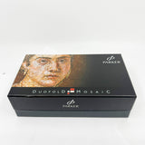Parker Red Mosaic International Duofold Fountain Pen - Medium 18kt Gold Nib