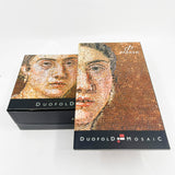 Parker Red Mosaic International Duofold Fountain Pen - Medium 18kt Gold Nib