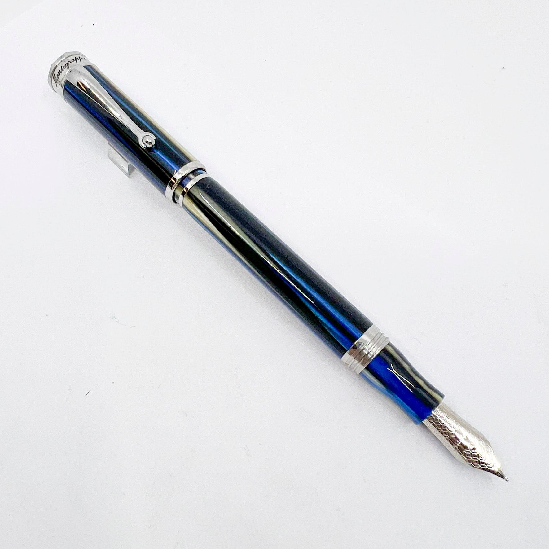 Montegrappa Ducale Murano Mare Fountain Pen - Medium Stainless