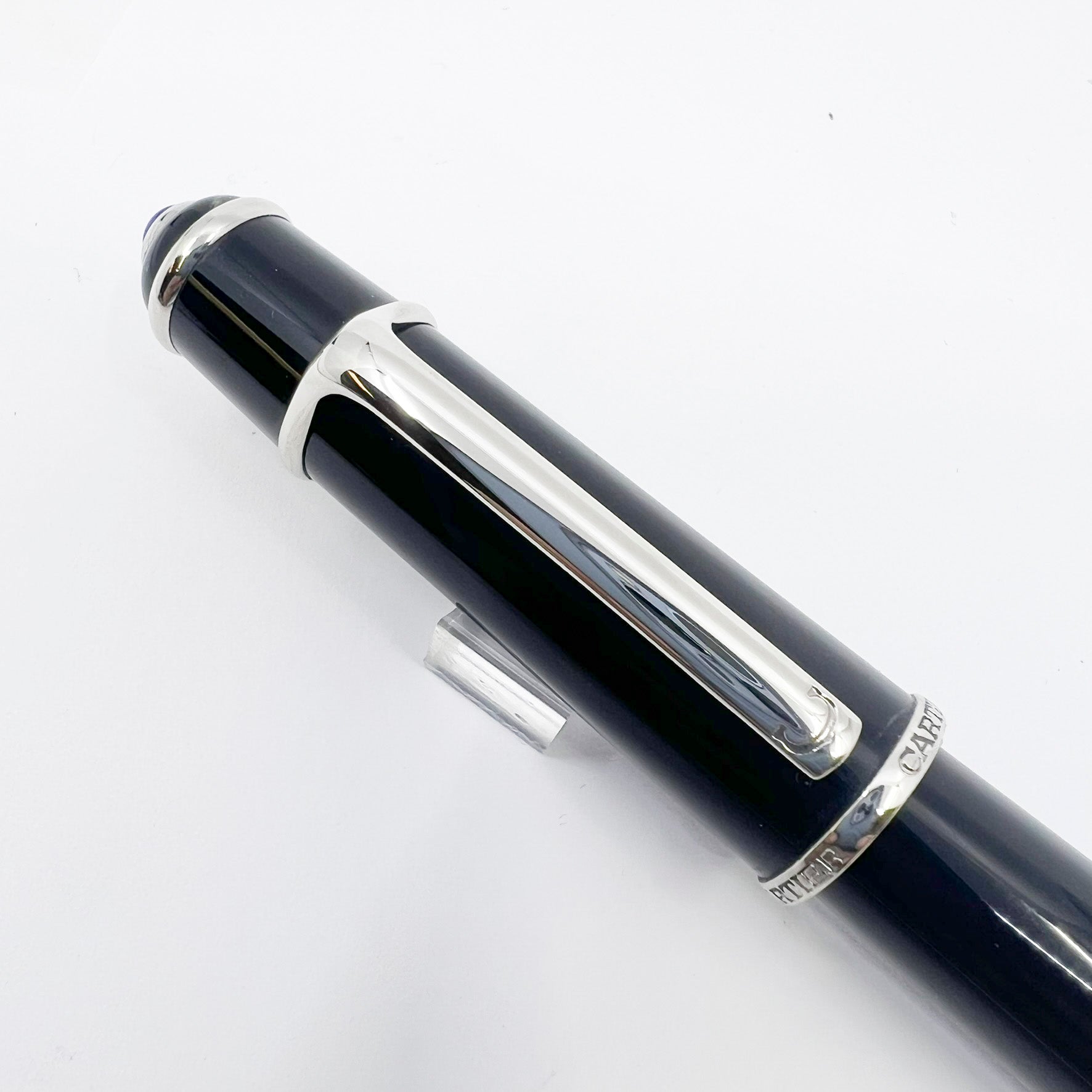 Cartier Diabolo Black Rollerball - Platinum-Plated Trim – Fountain