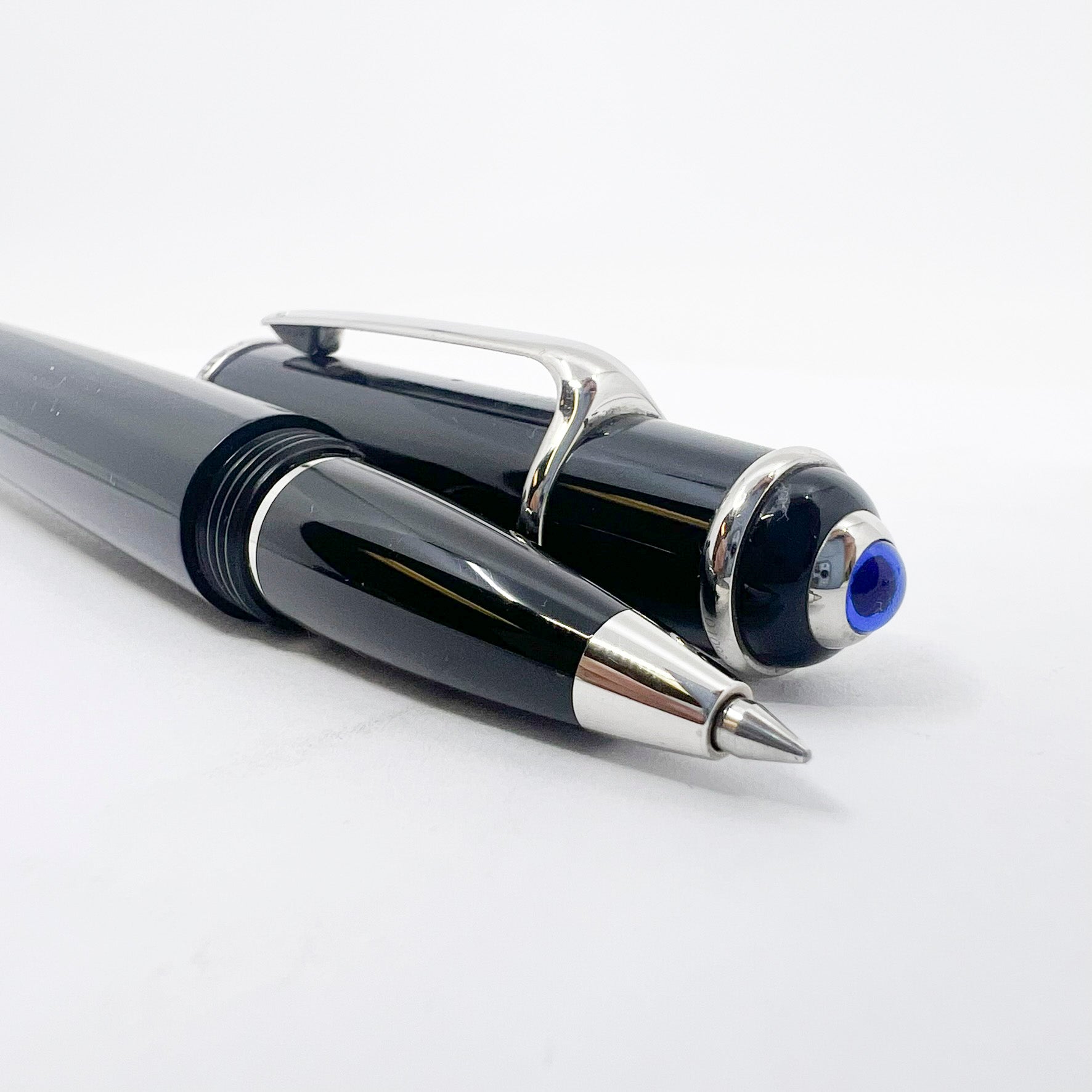 Cartier Diabolo Black Rollerball - Platinum-Plated Trim – Fountain
