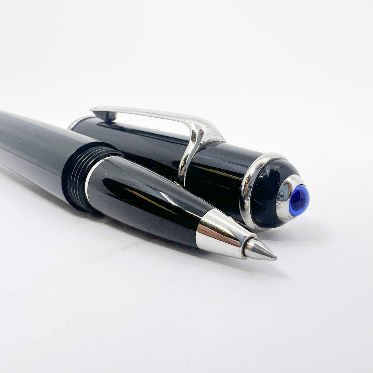 Cartier Diabolo Black Rollerball - Platinum-Plated Trim