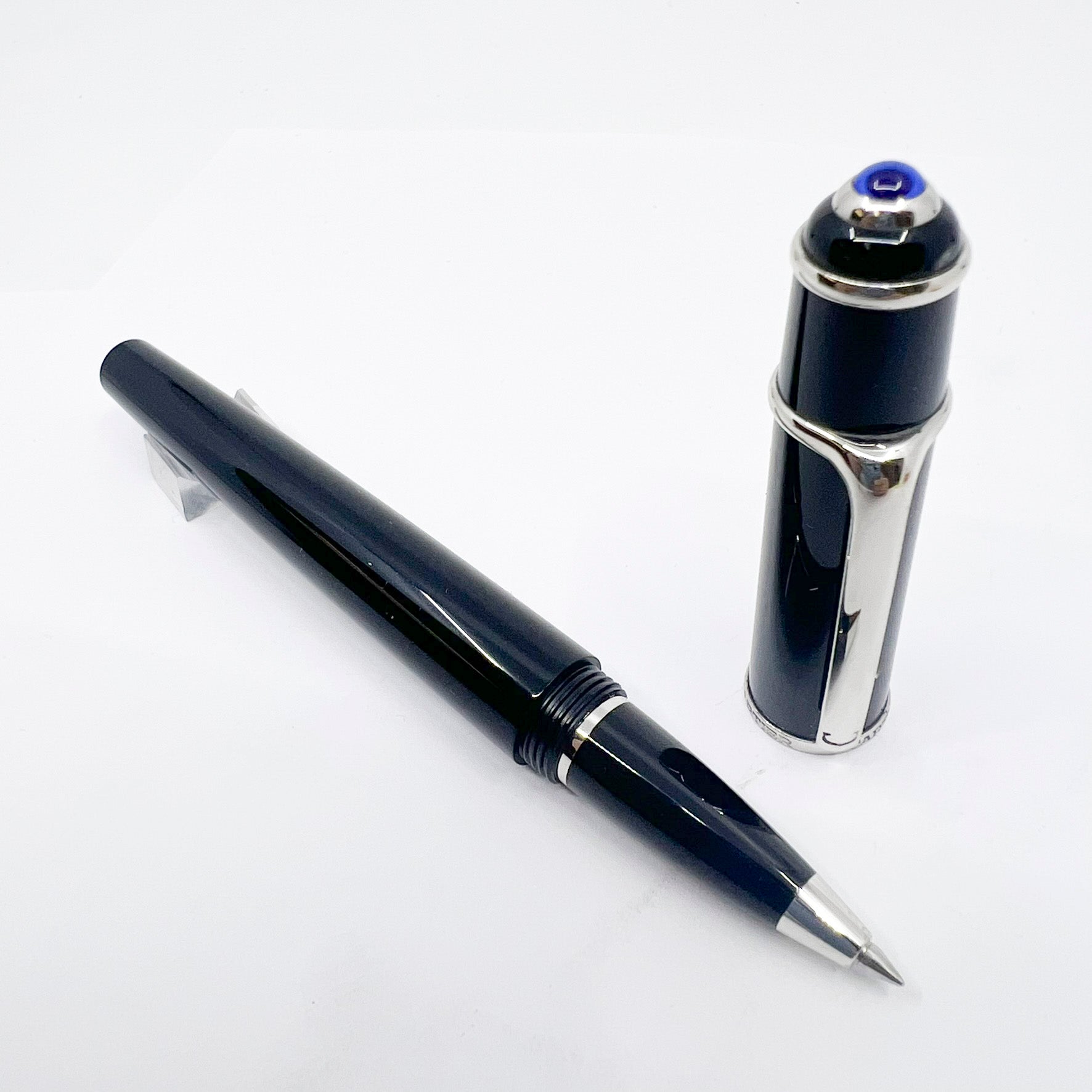Cartier Diabolo Black Rollerball - Platinum-Plated Trim – Fountain