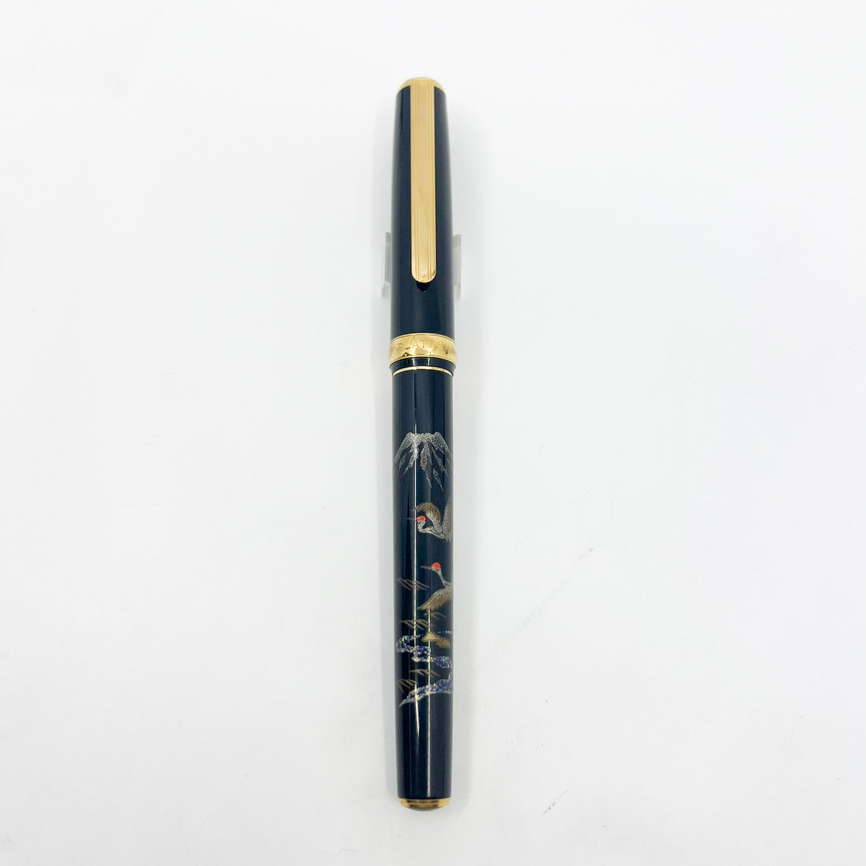 Platinum "Modern Maki-e" Cranes Fountain Pen - Broad 18kt Gold Nib