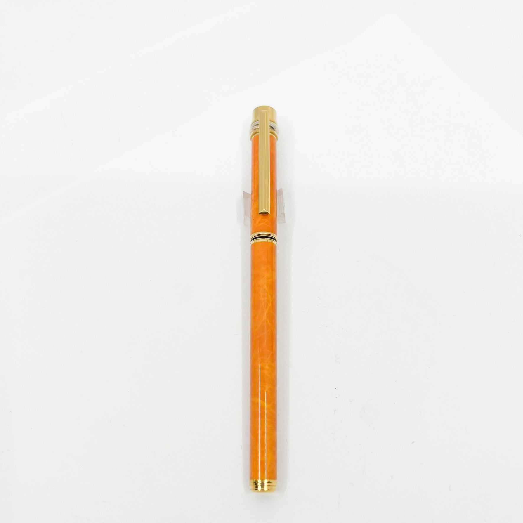 Cartier Marbled Orange Must de Cartier Fountain Pen - Fine 18kt