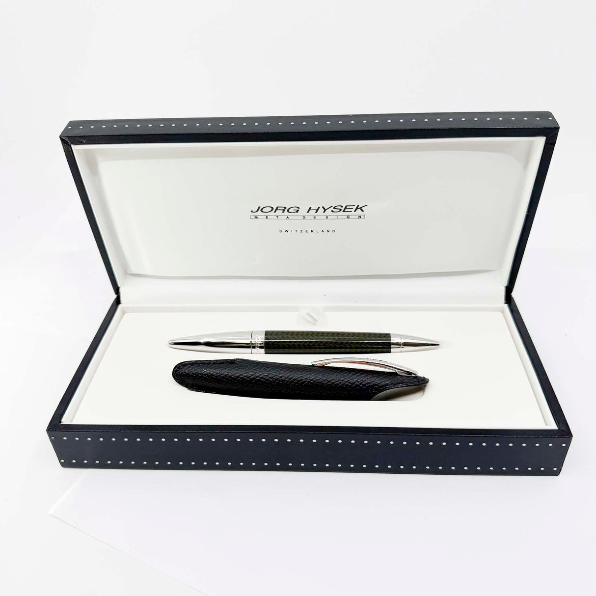 Jorg Hysek Convertible Rollerball/Ballpoint - Carbon Fiber &  Rhodium Plating