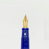 OMAS Milord Paragon Royal Blue Fountain Pen  - Broad 18kt Gold Nib