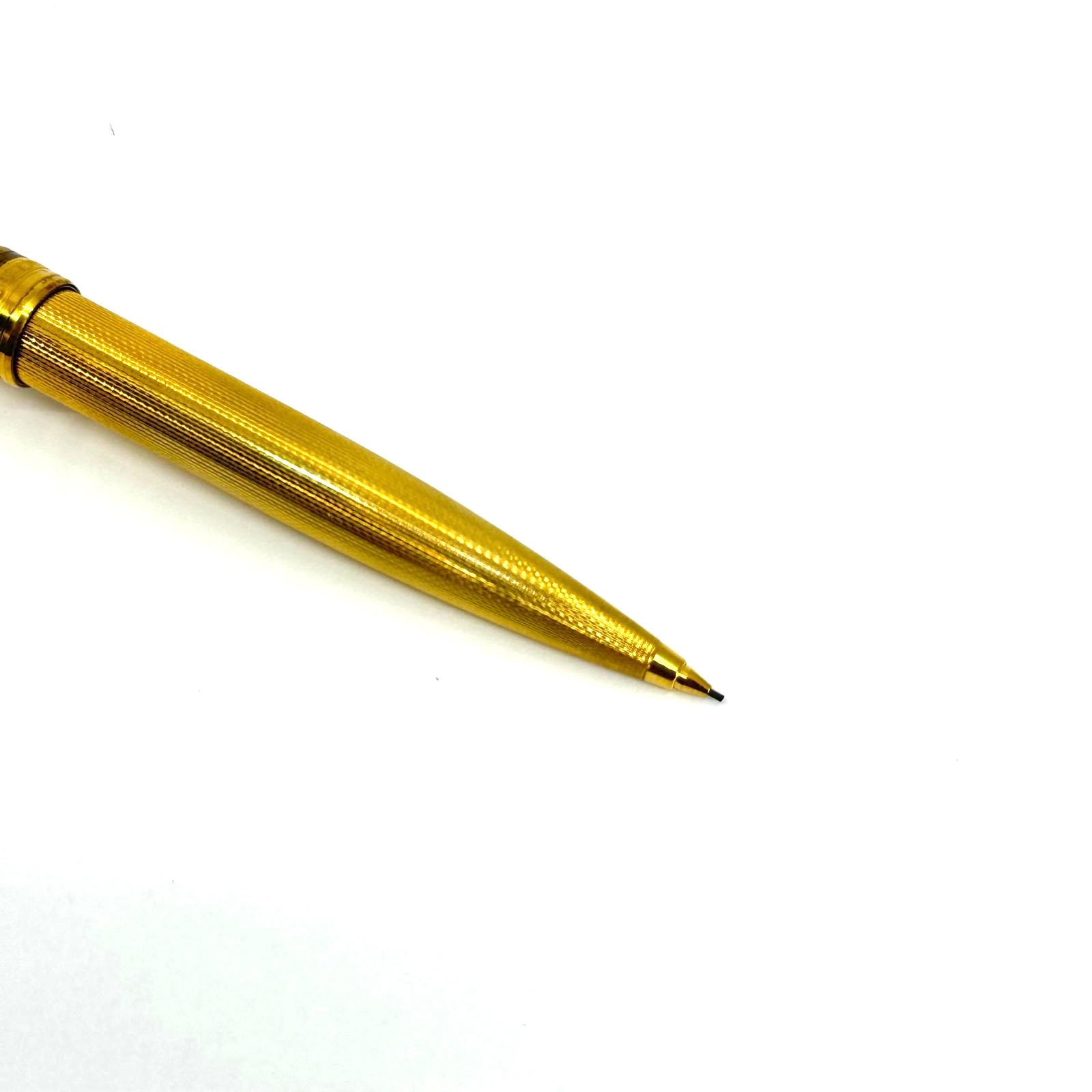 Montblanc Solitaire Gold Plated Barleycorn Classique Pencil - 0.7