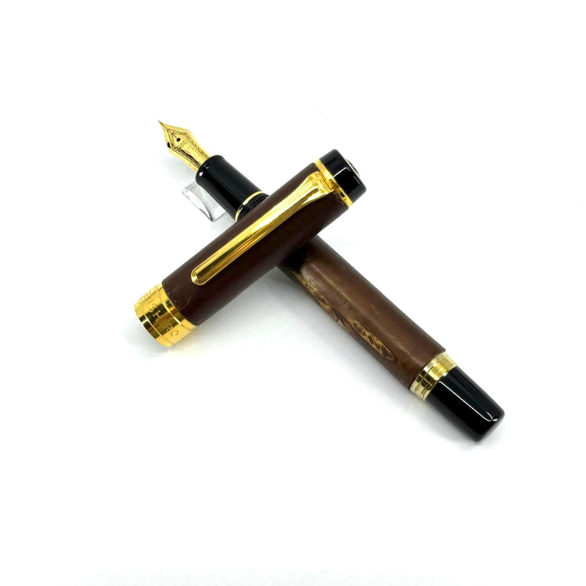 Sailor Kabazaiku Denshiro Cherry Wood Bark Fountain Pen - Medium/Fine 21kt Gold Nib