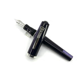 Krone Boulder Purple Haze Celluloid Fountain Pen - Fine 18kt Gold Nib