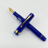 OMAS Milord Paragon Royal Blue Fountain Pen  - Broad 18kt Gold Nib