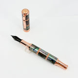 Monteverde Regatta Black Mother of Pearl Ltd Ed Fountain  Pen - Medium Blackened Stainless Steel Nib