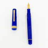 OMAS Milord Paragon Royal Blue Fountain Pen  - Broad 18kt Gold Nib