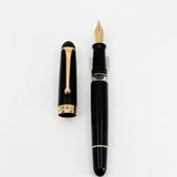 Aurora Matte Black Large #88 Fountain Pen- Medium 14kt Gold Nib