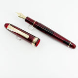 Platinum #3776 Century Bourgogne Fountain Pen - Medium 14kt Gold Nib