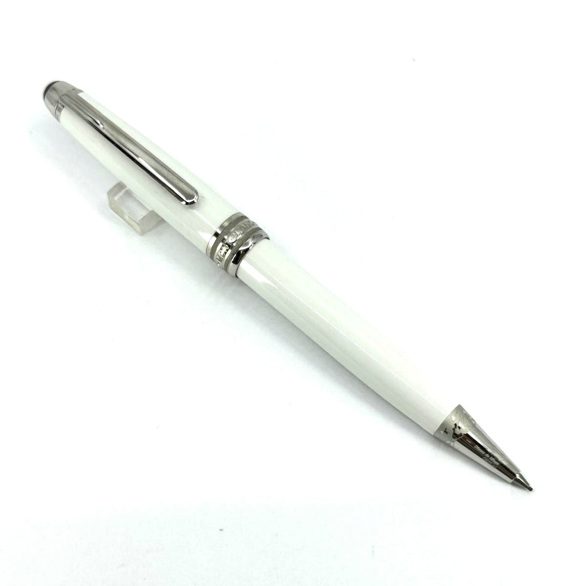 Montblanc Meisterstuck White Classique Mechanical Pencil 0.7mm Lead -Tribute to Mont Blanc Mountain