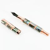 Monteverde Regatta Black Mother of Pearl Ltd Ed Fountain  Pen - Medium Blackened Stainless Steel Nib