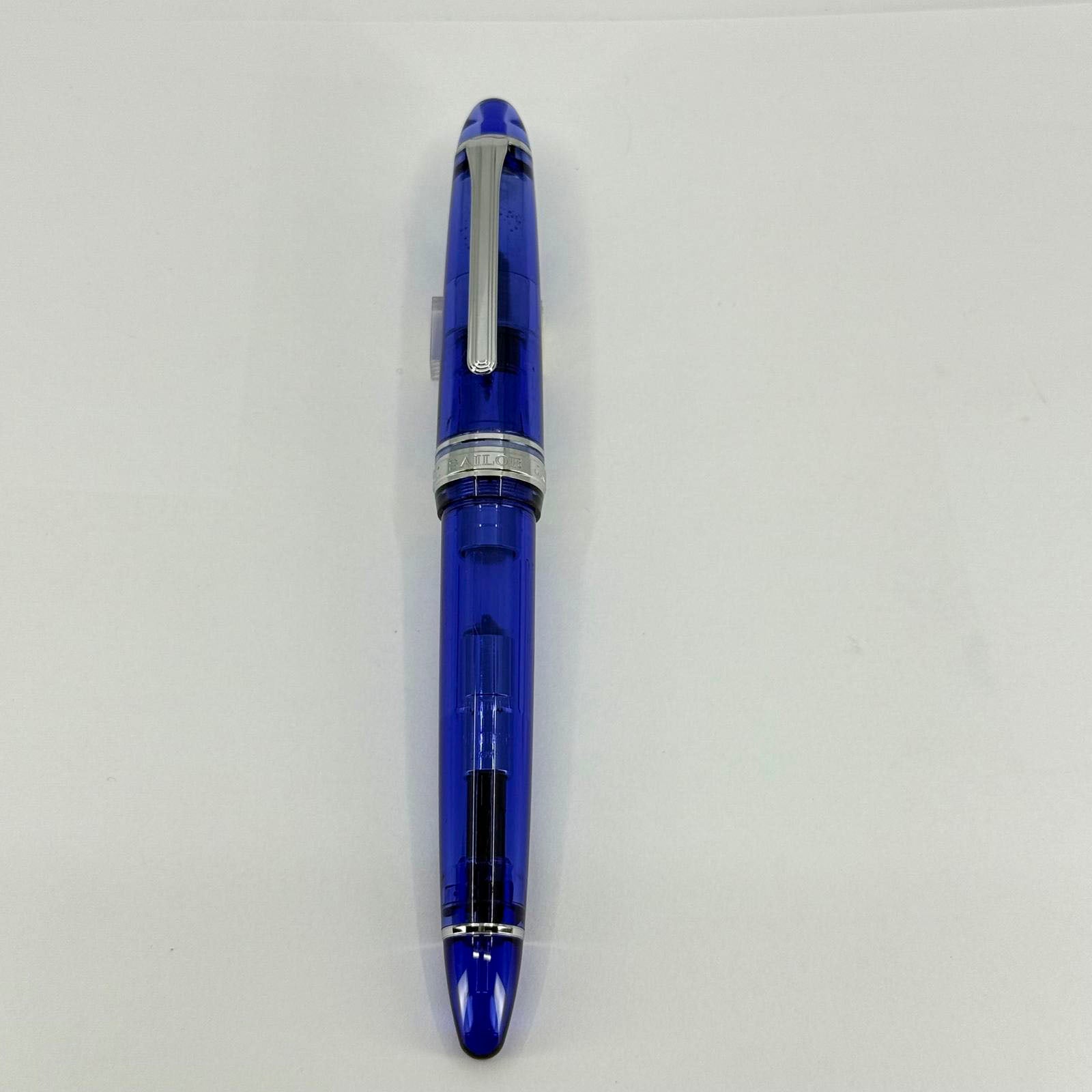 Sailor 1911 Large Blue Moon Transparent Fountain Pen - Broad 21kt
