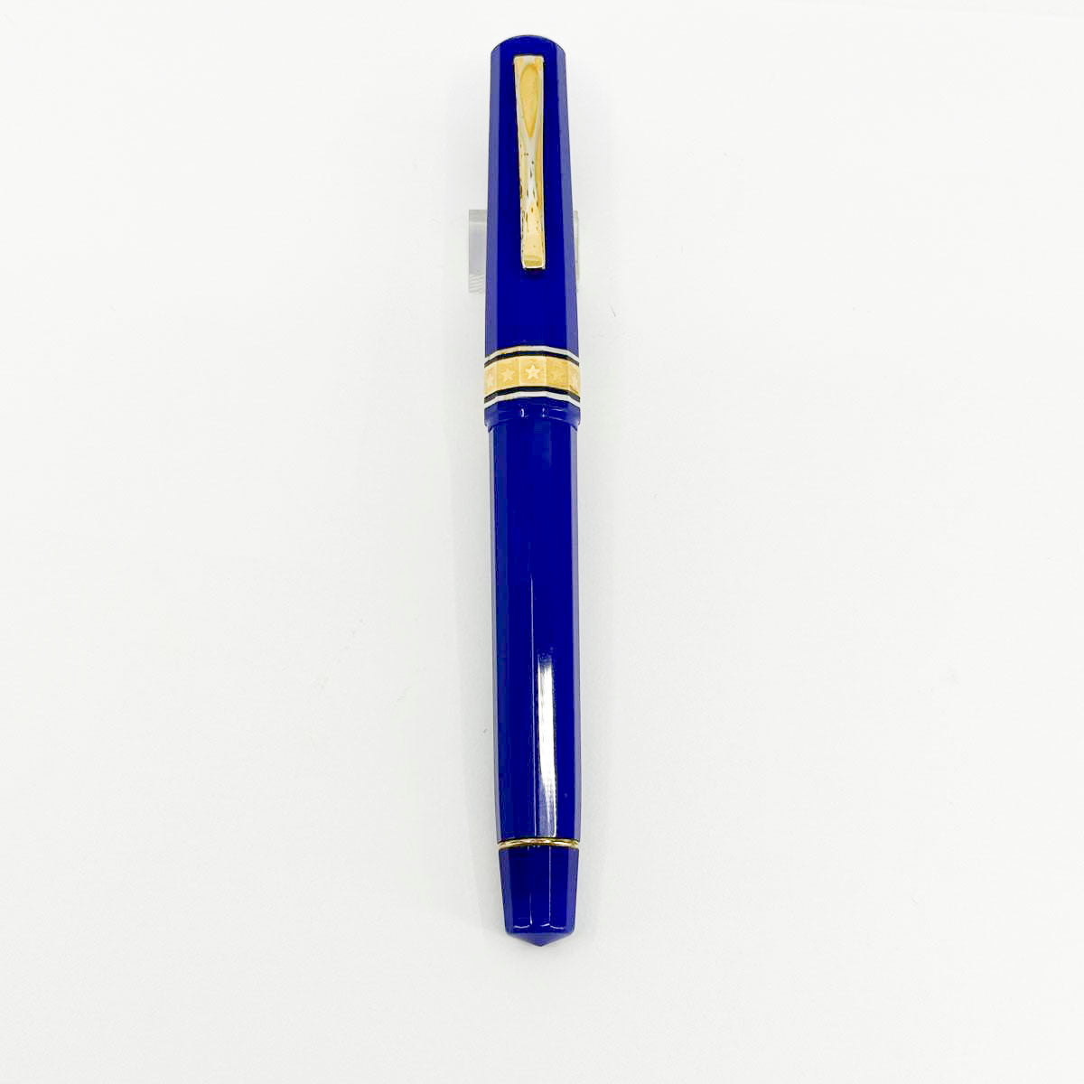 OMAS Milord Paragon Royal Blue Fountain Pen  - Broad 18kt Gold Nib