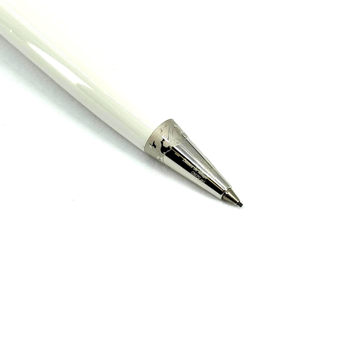 Montblanc Meisterstuck White Classique Mechanical Pencil 0.7mm Lead -Tribute to Mont Blanc Mountain