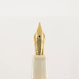 OMAS Ivory Vegetal Resin Bibliotheque Nationale Fountain Pen - Medium 18kt Gold Nib