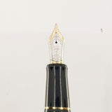 Pilot Namiki Custom Silver Fountain Pen - Barleycorn Design - Broad 18kt Gold Nib