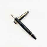Montblanc Black Resin Meisterstuck #146 LeGrand Fountain Pen - Semi-Flex Medium 14kt Gold  Nib