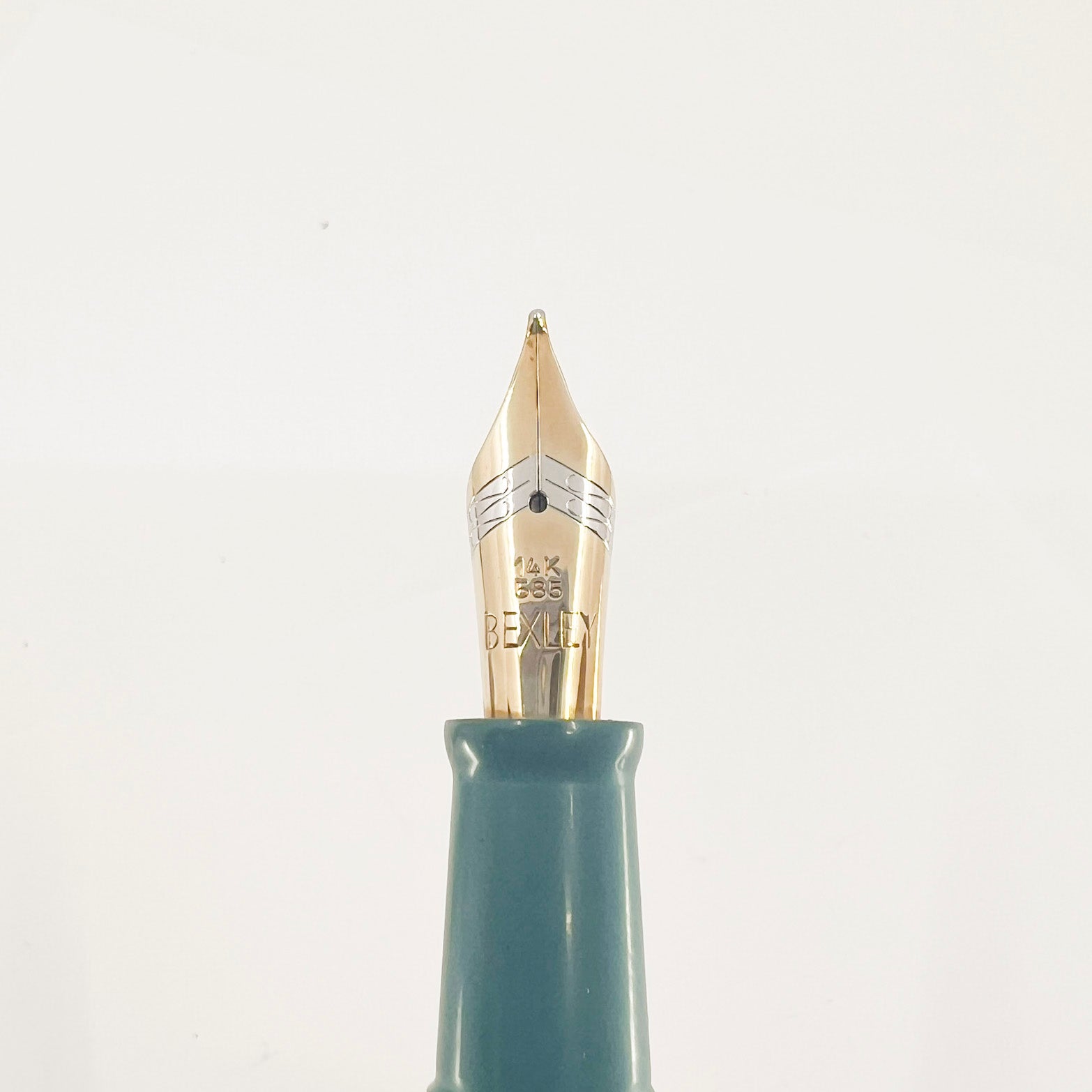 BEXLEY万年筆/ベクスリー/ベクスレイ/マーブル模様 /錦鯉/18K 750 Bexley 10th Anniversary Convertible Pen (2003) - Green Red Acrylic