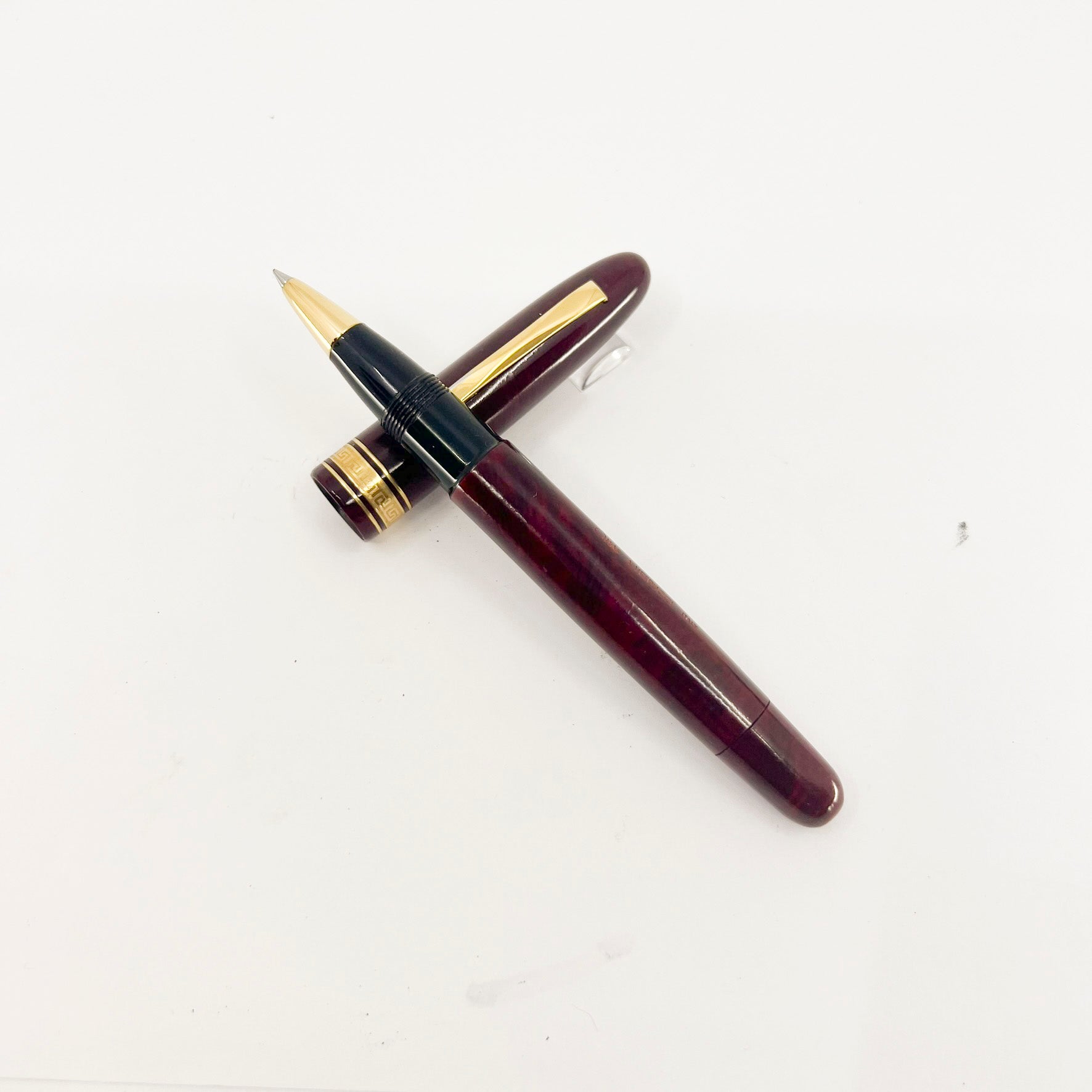 Omas Ogiva Amerigo Vespucci オマス 万年筆 中古)OMAS オマス 万年筆 アメリゴ・ヴェスプッチ ブライヤー 18K/F