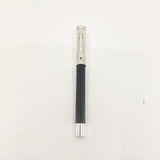 Graf Von Faber Castell Black Resin Guilloche Fountain Pen - Broad 18kt Gold Nib