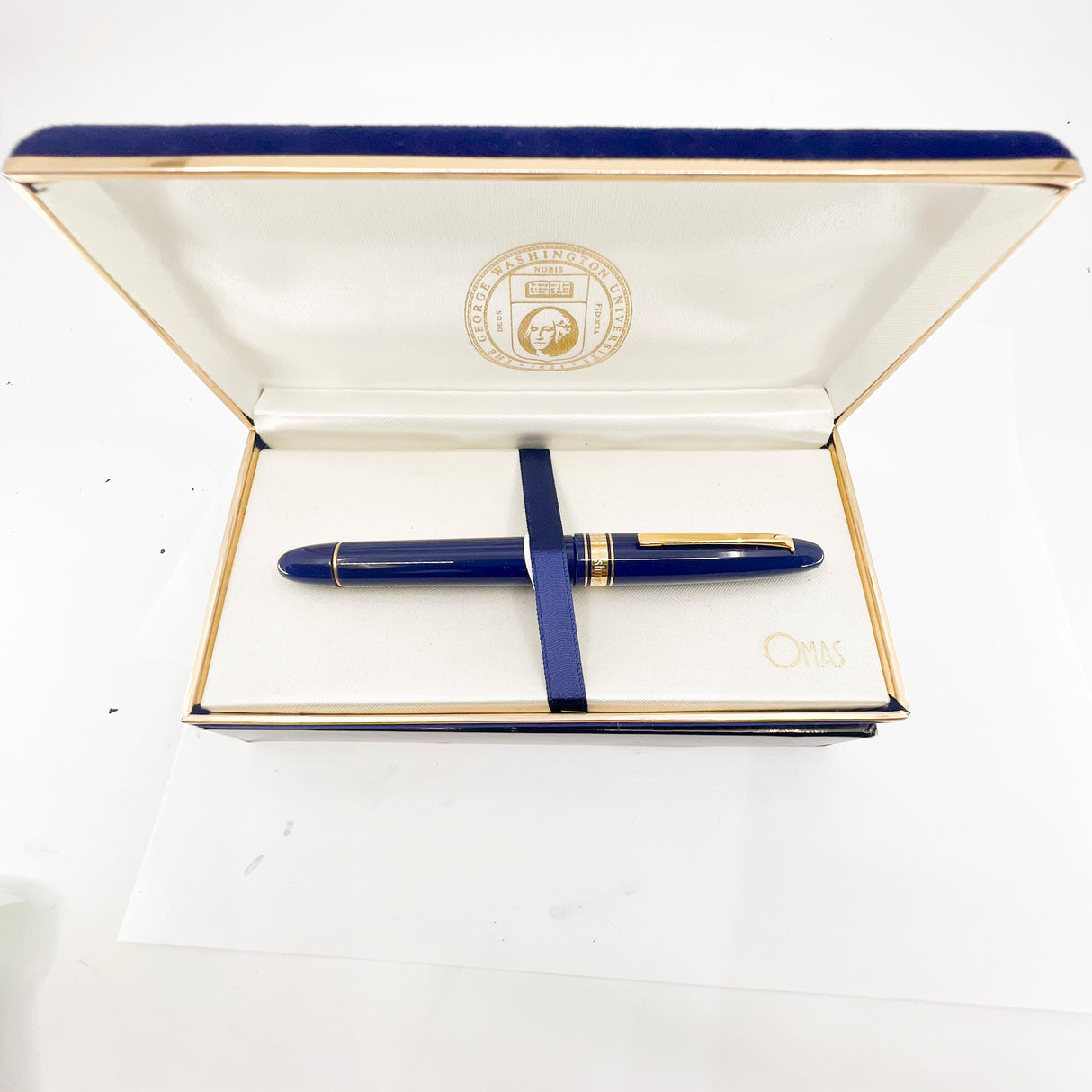 OMAS Ogiva Blue Rollerball Commemorating the 175th Anniversary of George Washington University in Washington DC