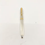 Pilot Namiki Custom Silver Fountain Pen - Barleycorn Design - Broad 18kt Gold Nib