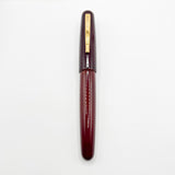 Danitrio Tami-Nuri Red  Urushi  Hand Painted Lacquer on Mikado Oversized Fountain Pen  - Fine 18kt Gold Nib