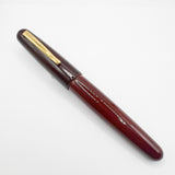 Danitrio Tami-Nuri Red  Urushi  Hand Painted Lacquer on Mikado Oversized Fountain Pen  - Fine 18kt Gold Nib