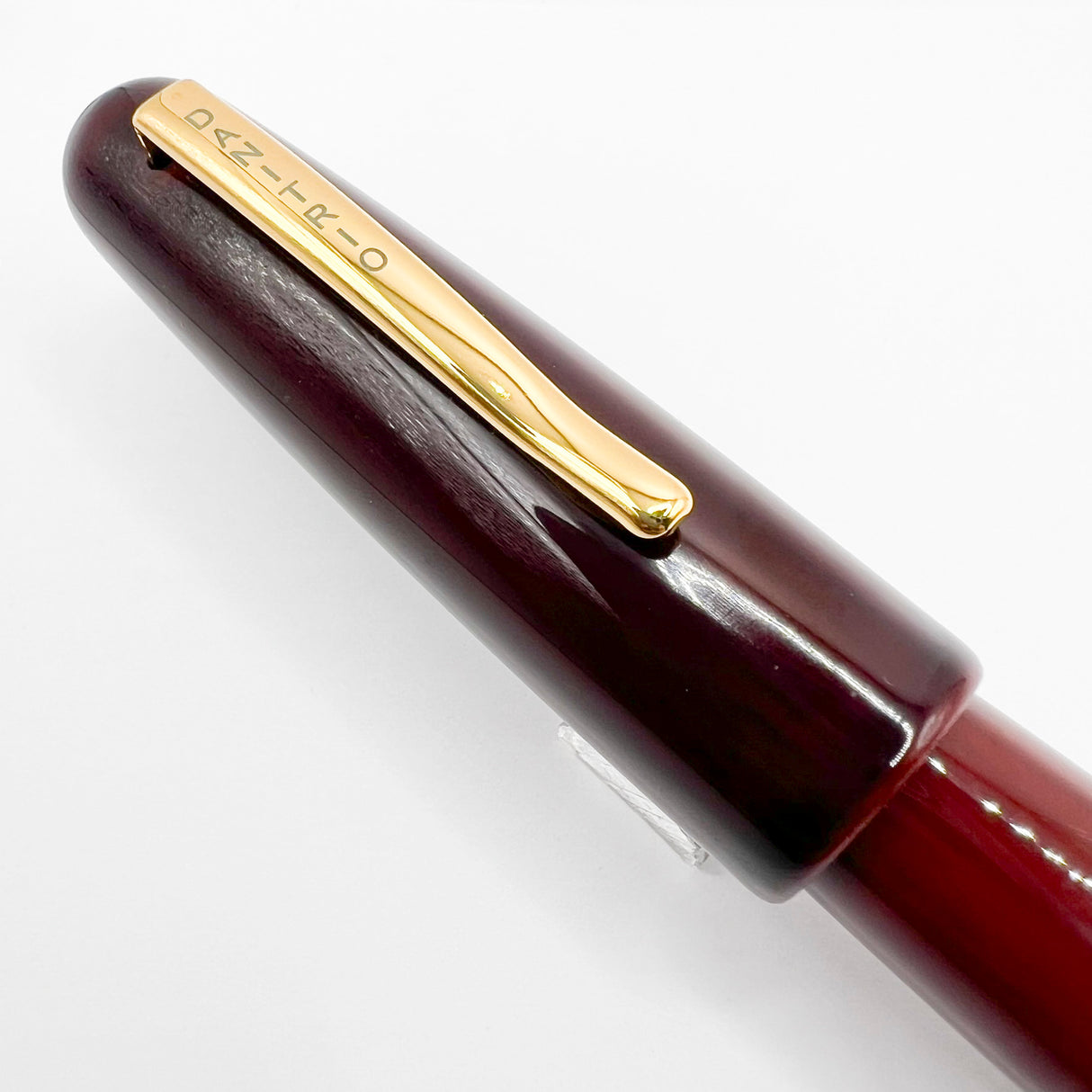 Danitrio Tami-Nuri Red  Urushi  Hand Painted Lacquer on Mikado Oversized Fountain Pen  - Fine 18kt Gold Nib