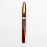 Early Nakaya Briarwood Fountain Pen - Fine 14kt Gold Elastic Nib