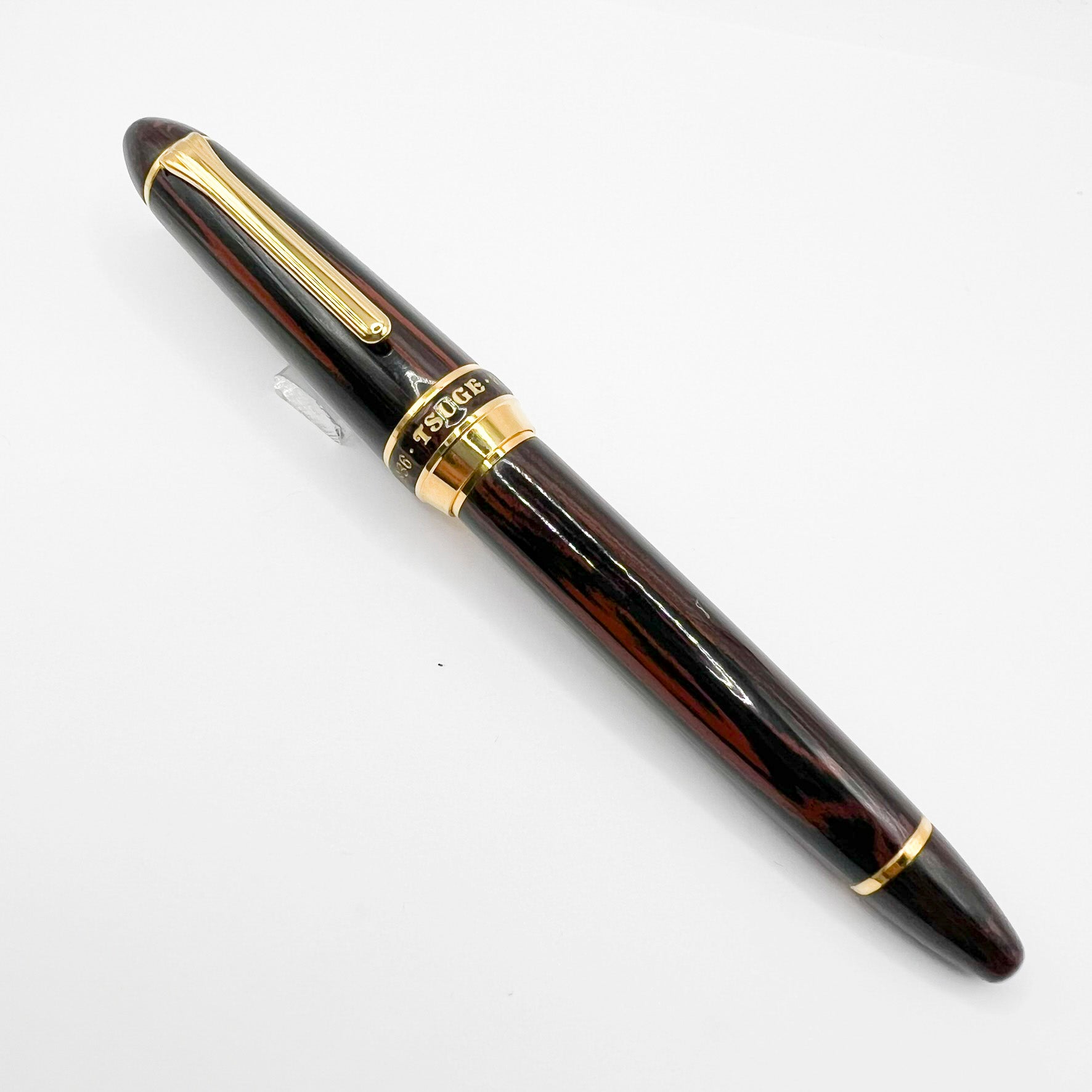 Tsuge (Made by Sailor) Large 1911 Rosewood Ebonite Fountain Pen