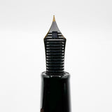 Tsuge (Made by Sailor) Large 1911 Rosewood Ebonite Fountain Pen -  Fine 21kt Gold Nib - RARE!