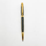 Elysee Parthenon Elegant Classique Black & Charcoal Lacquered Striped Ballpoint Pen