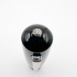 Delta #366 Fountain Pen - Black Cap/Orange Barrel -  Medium 18kt Gold Nib