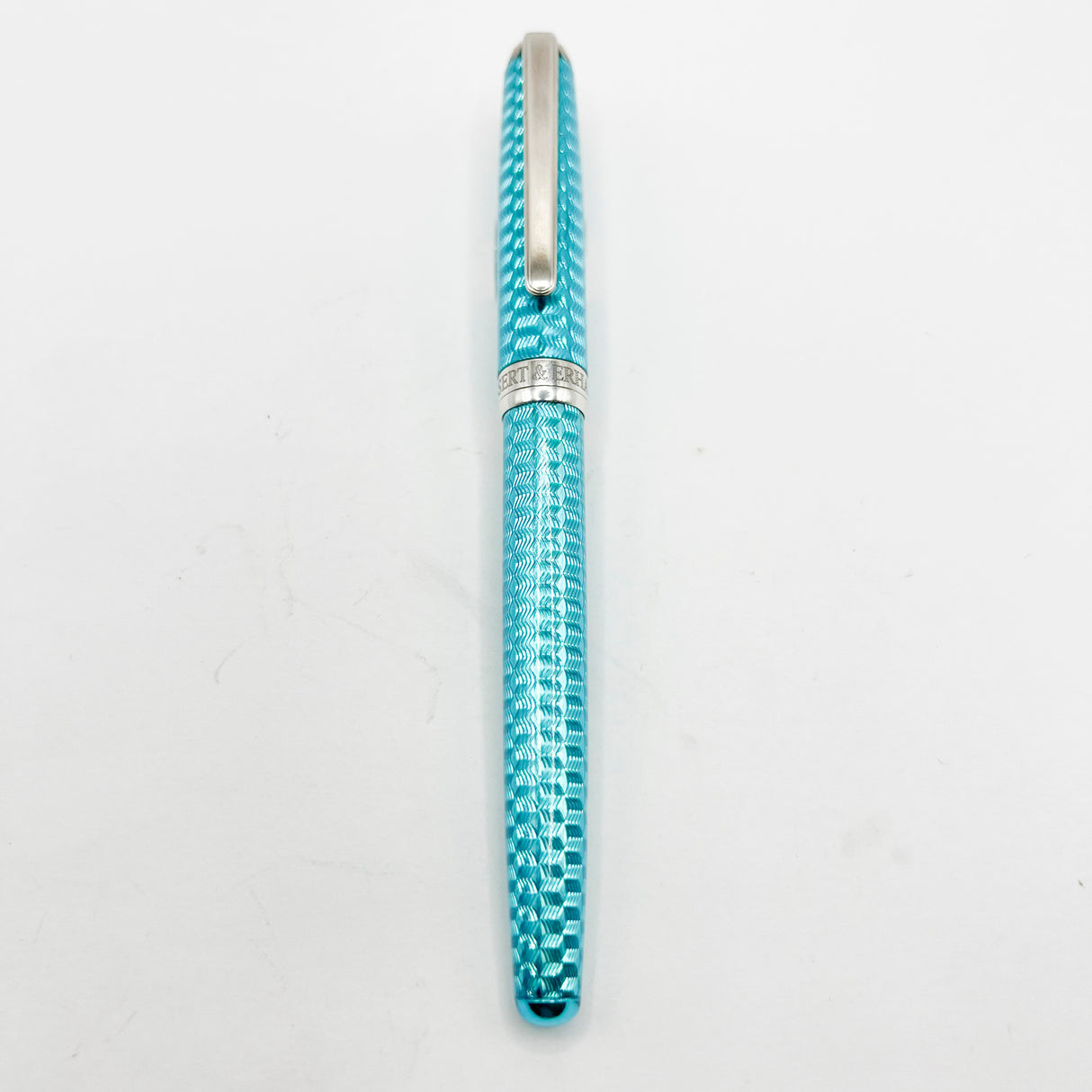 Bossert & Erhard Basketweave Arctic Ice Sterling Silver Rollerball